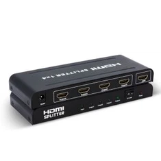 Splitter HDMI 1 Dalam 4 Out UHD 4k * 2k Adapter V1.4 Powered Certified Untuk Sokongan 3D