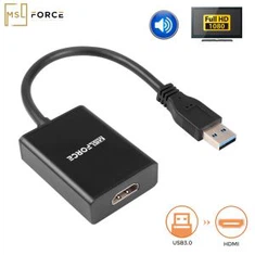 USB3.0 Ke HDMI 1080 @ 60hz Adapter Bebas Drive