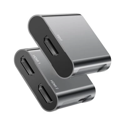 Pemisah 4K@60Hz 1x2 HDMI™ Dengan Kuasa USB C 5V