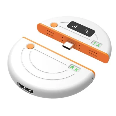 USB 5G-C Ke HDMI Melalui Kit Pemannjang Wayarles